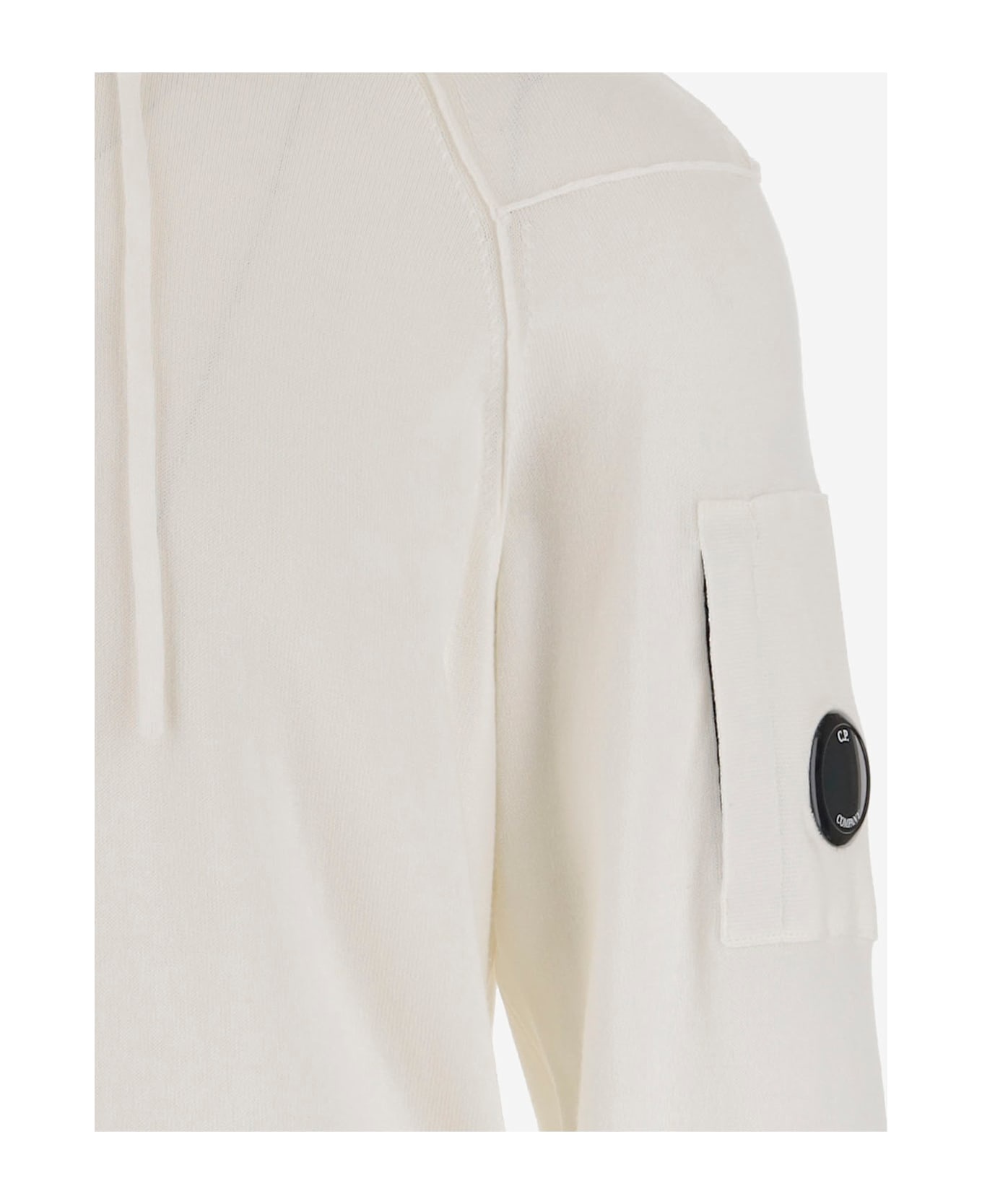 White Cotton Sweatshirt - 3