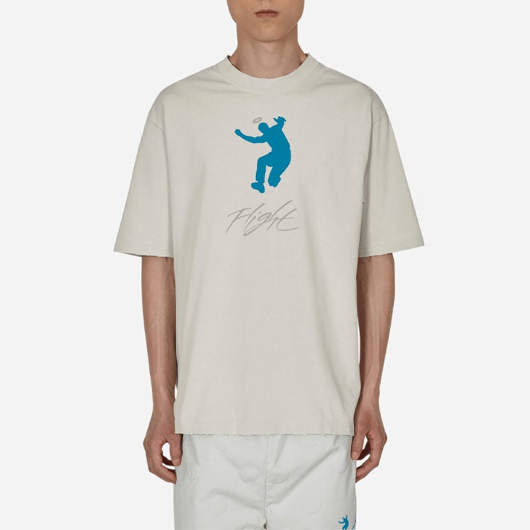 Air Jordan x Union Crossover SS22 Solid Color Character Alphabet Printing Round Neck Short Sleeve As - 3