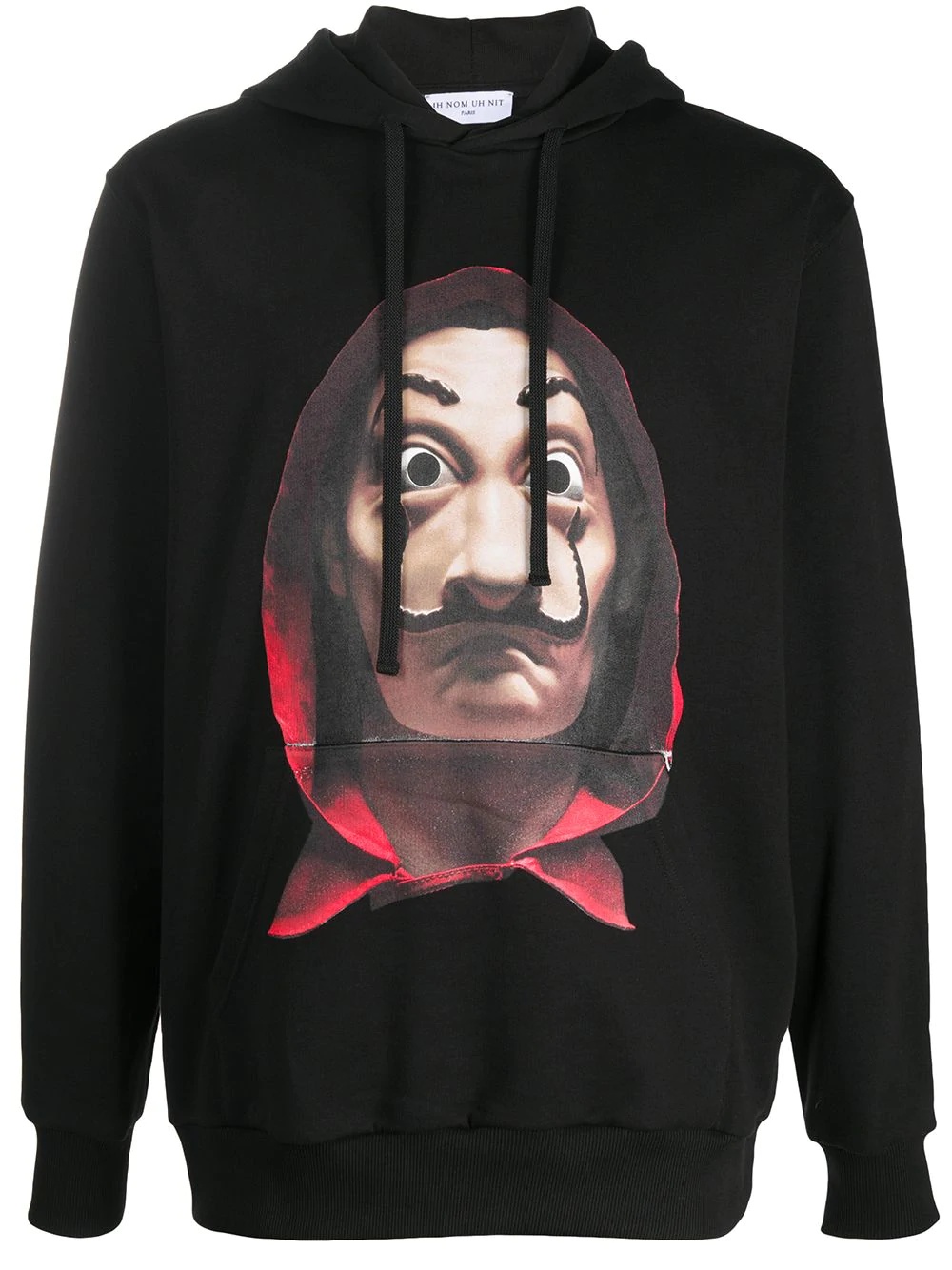 long-sleeved photographic print hoodie - 1