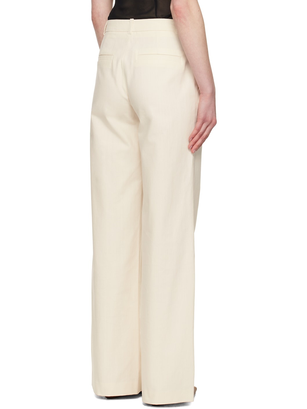A. P.C. Off-White Margaret Trousers - 3