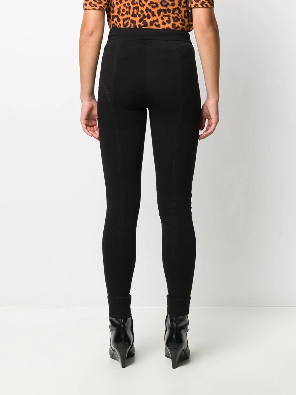 high-waisted skinny trousers - 4