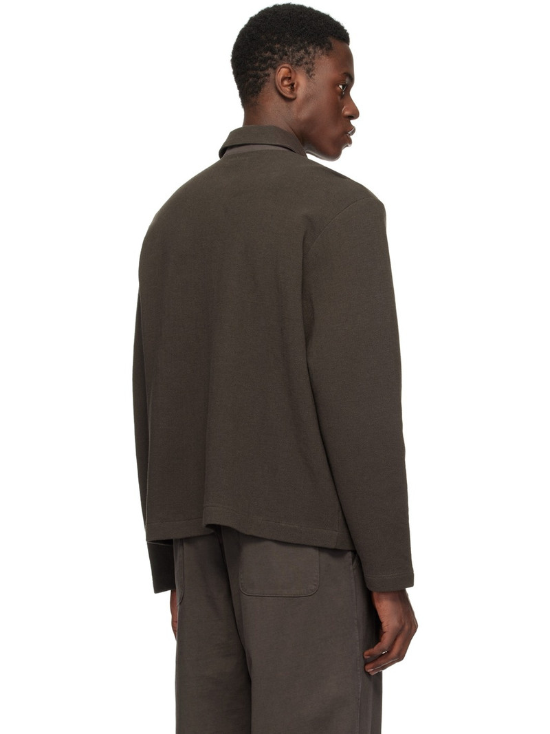 Brown Double Knit Jacket 3