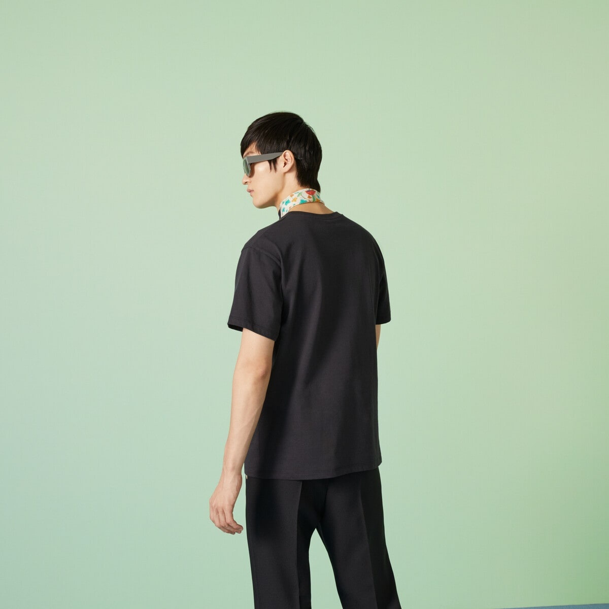Cotton jersey T-shirt with print - 6