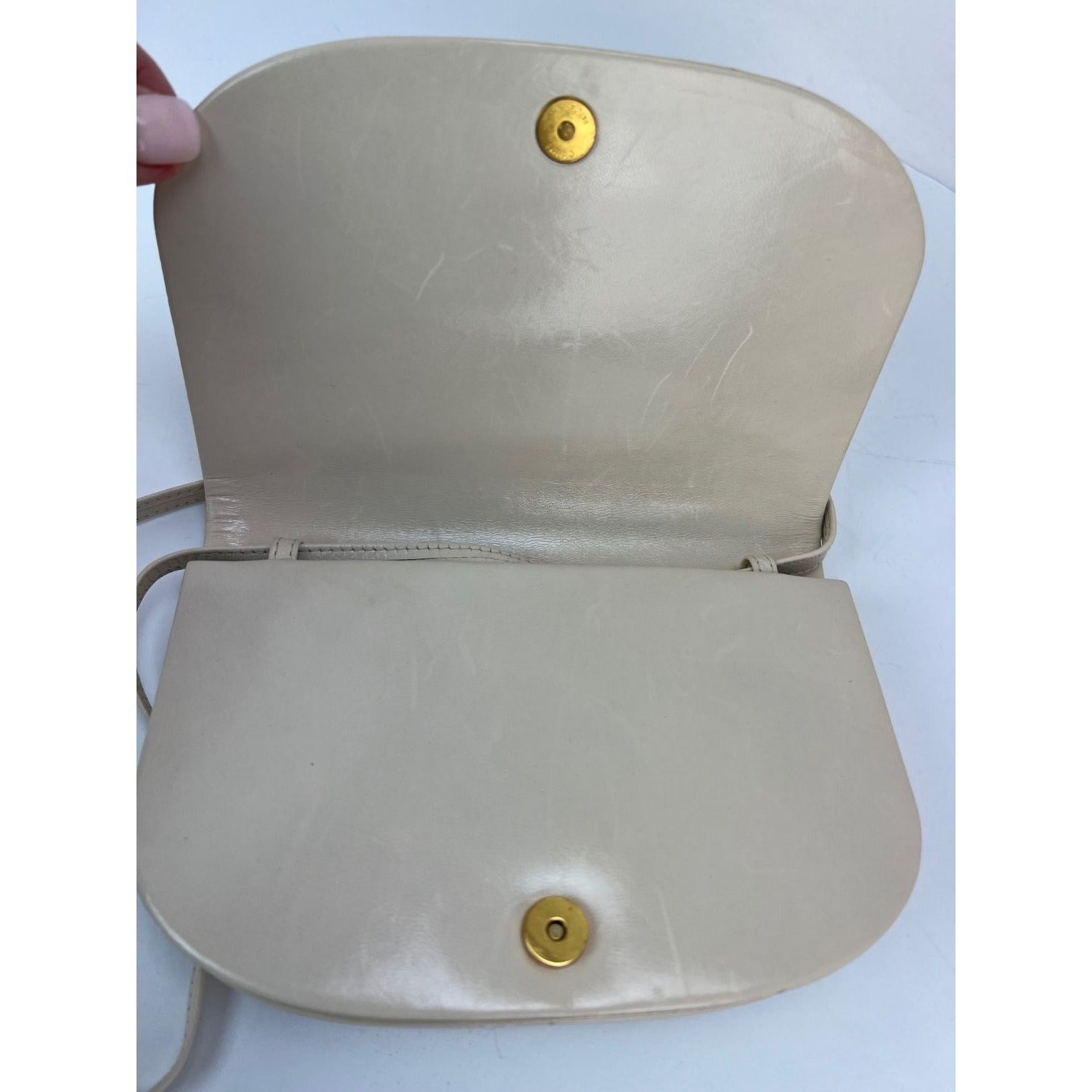 Bottega Veneta Intreciato white leather Shoulder Clutch Bag - 7
