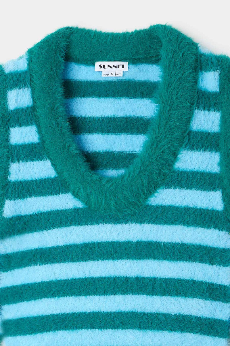 STREGATTO TOP / azure & green 4