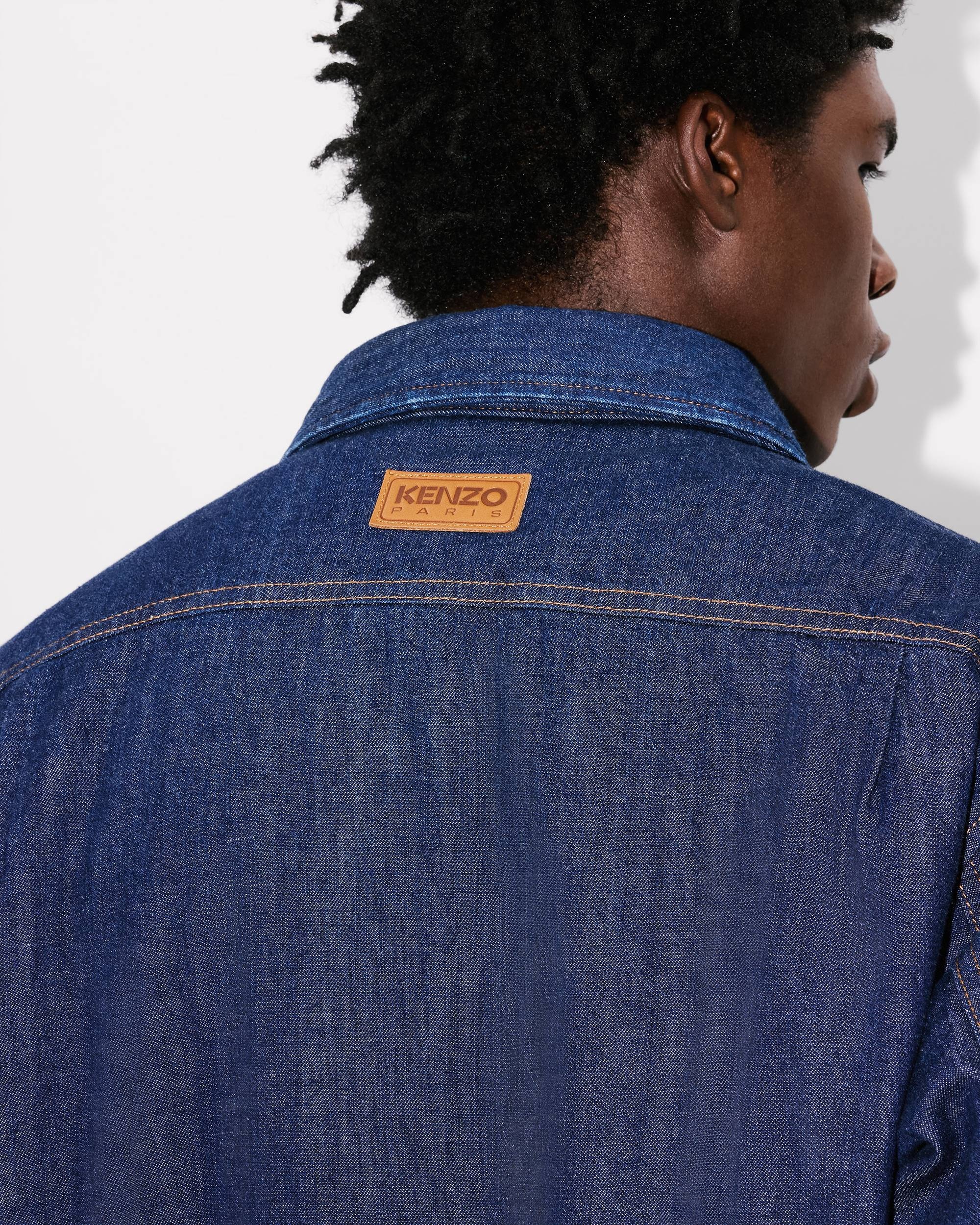 Padded overshirt in Japanese denim - 7
