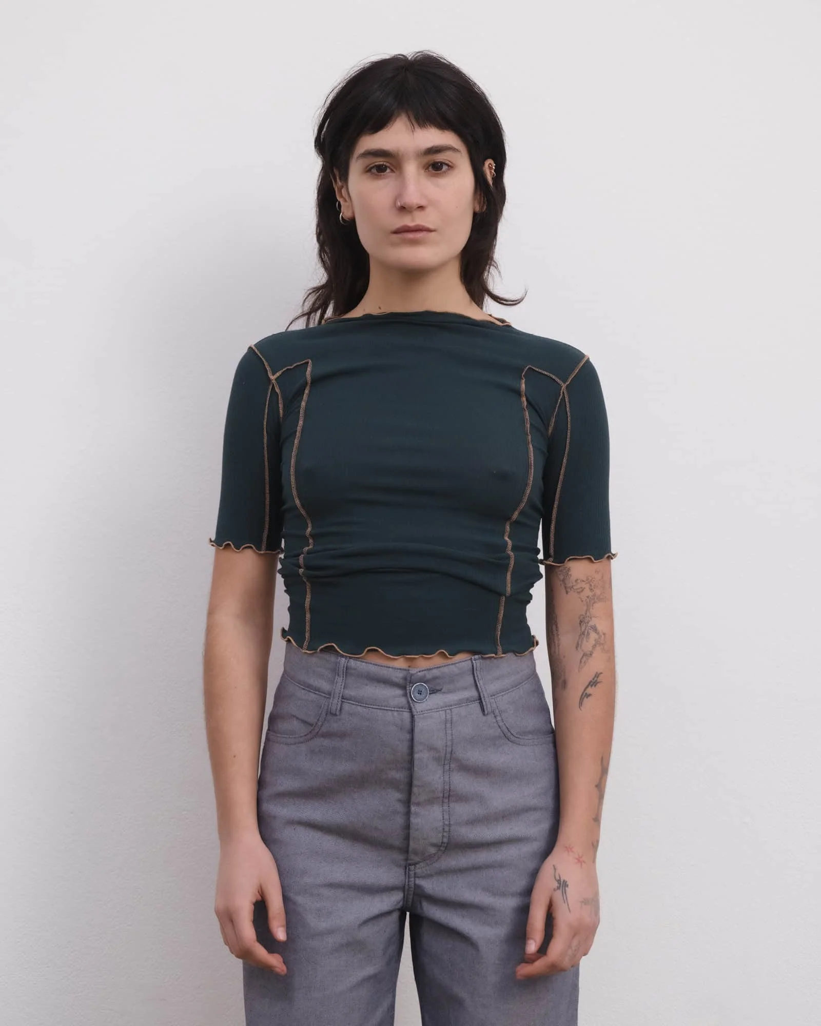 Omato 3/4 Tee Shirt - Organic Cotton Rib - 1