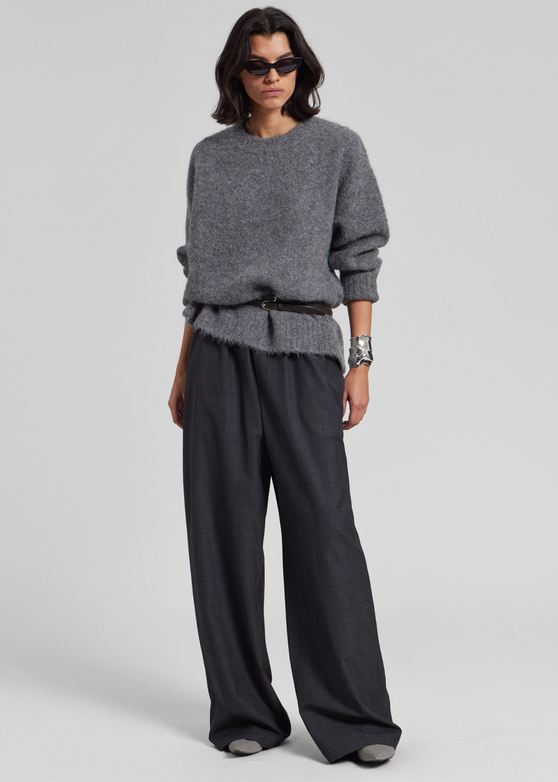 Baxter Plaid Track Pants - Dark Grey 7