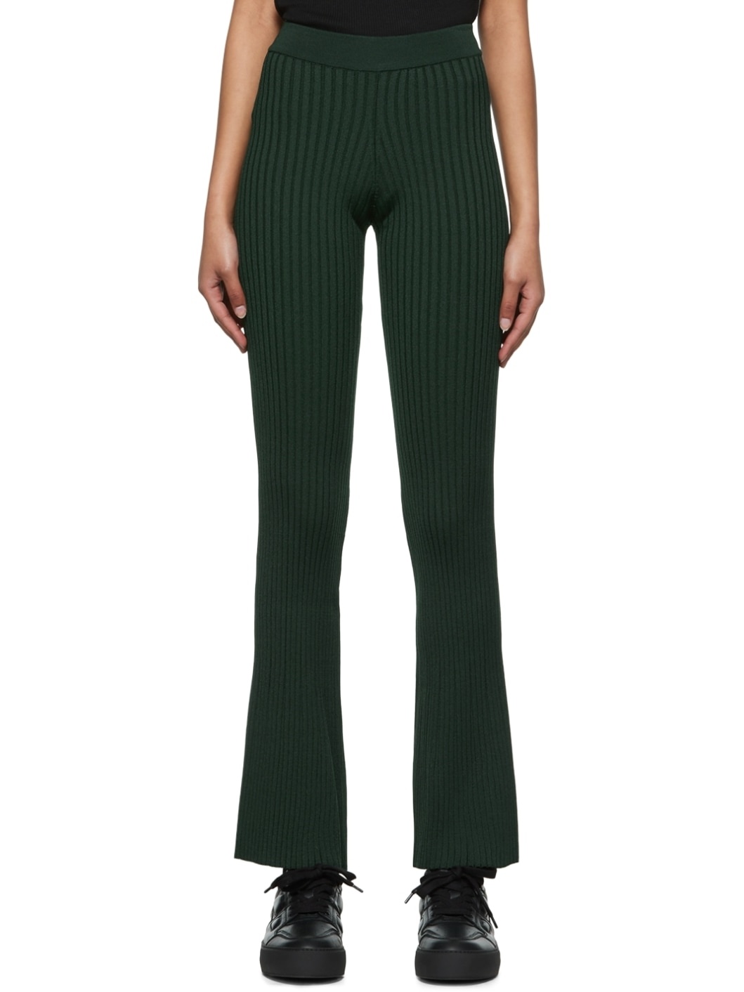 Green Viscose Lounge Pants - 1