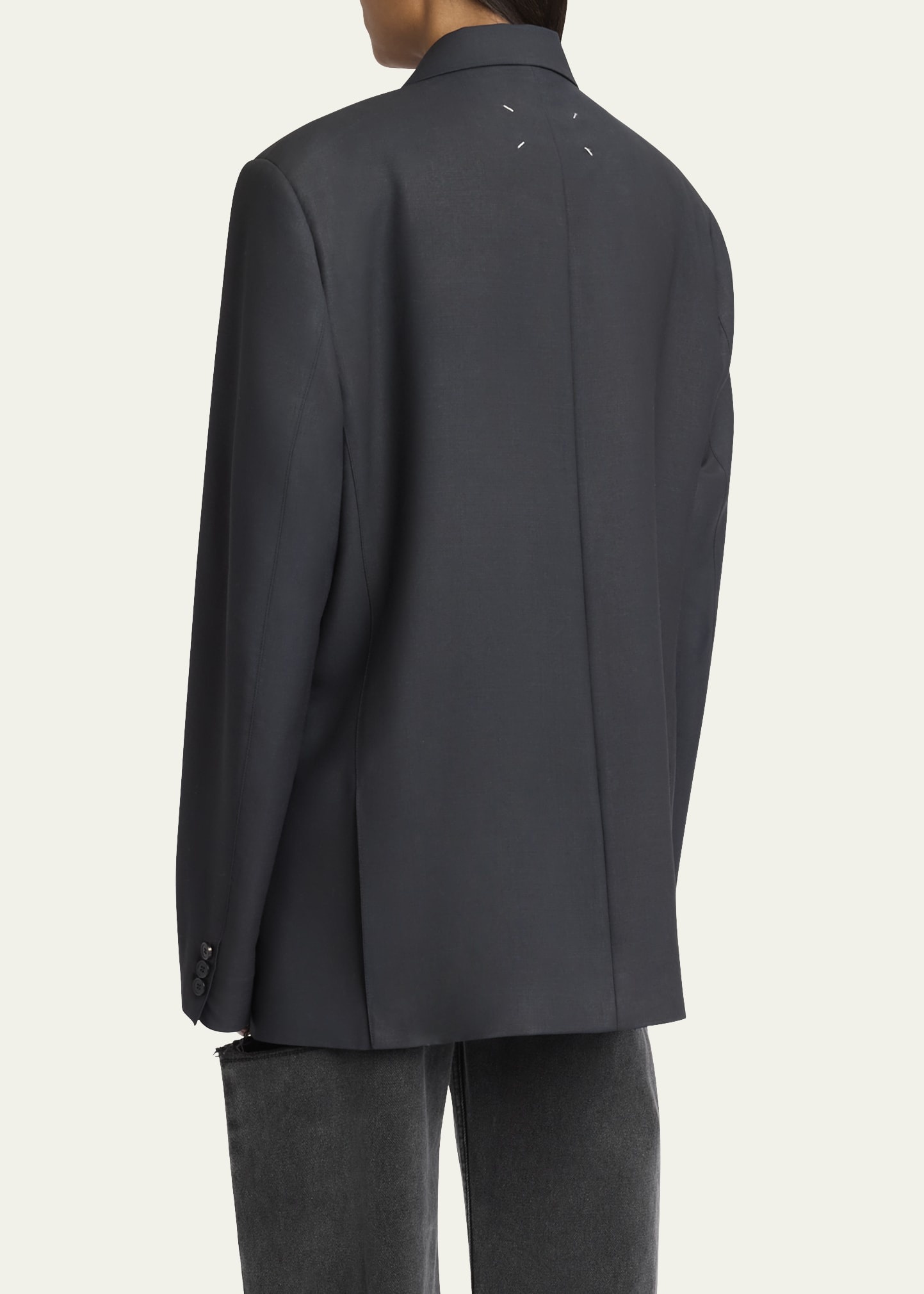 Oversized Mohair Wool Jacket - 3