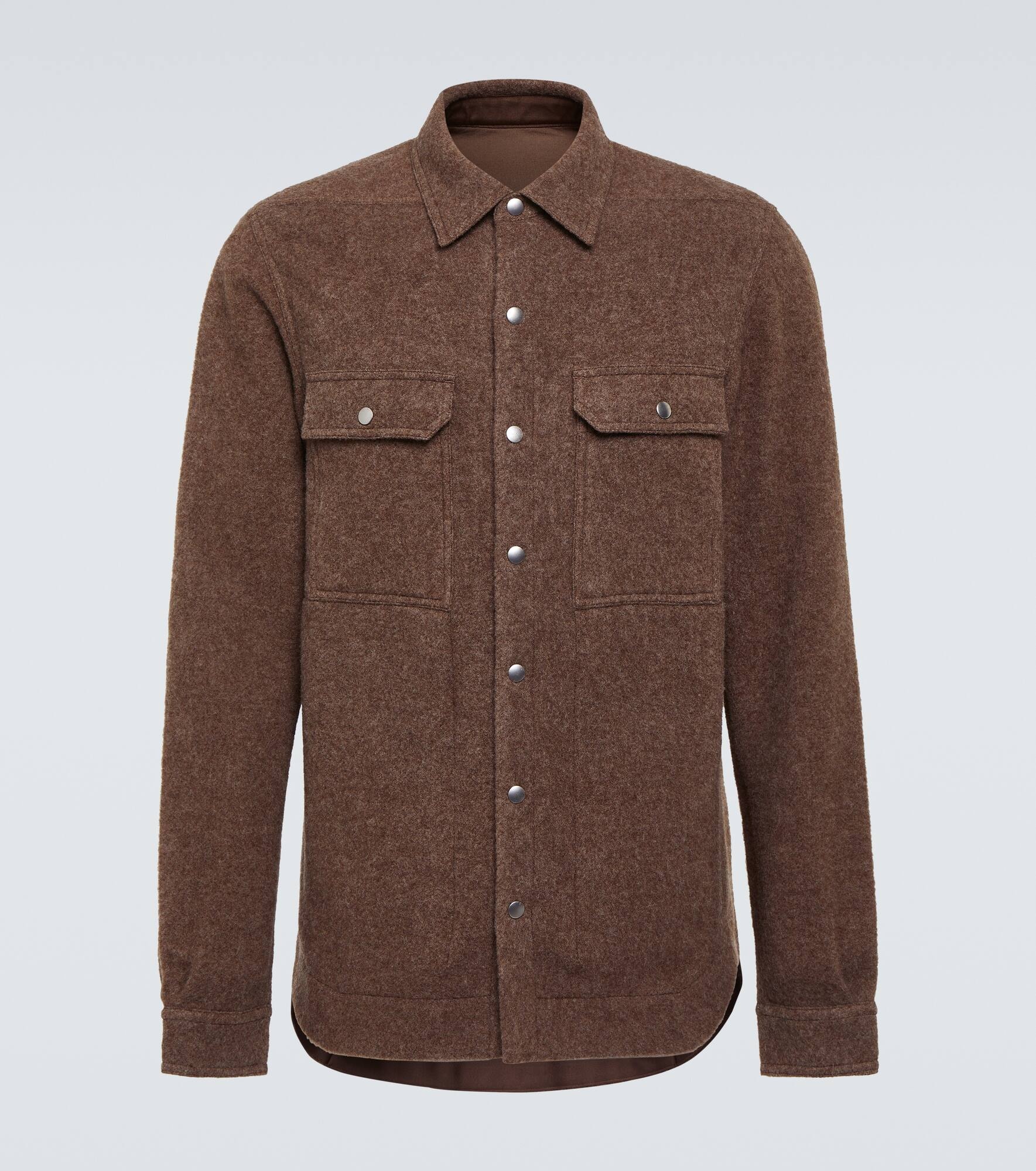 Virgin wool overshirt - 1