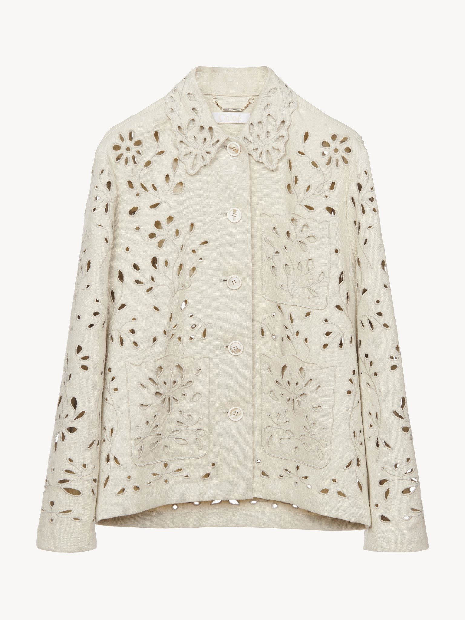 EMBROIDERED OVERSHIRT JACKET - 4