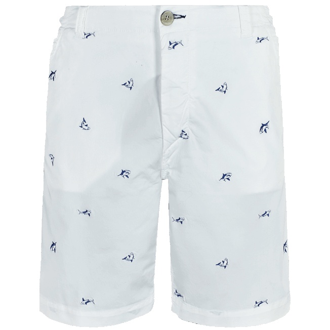 Men Chino embroidered Bermuda Shorts 2009 Les Requins - 1