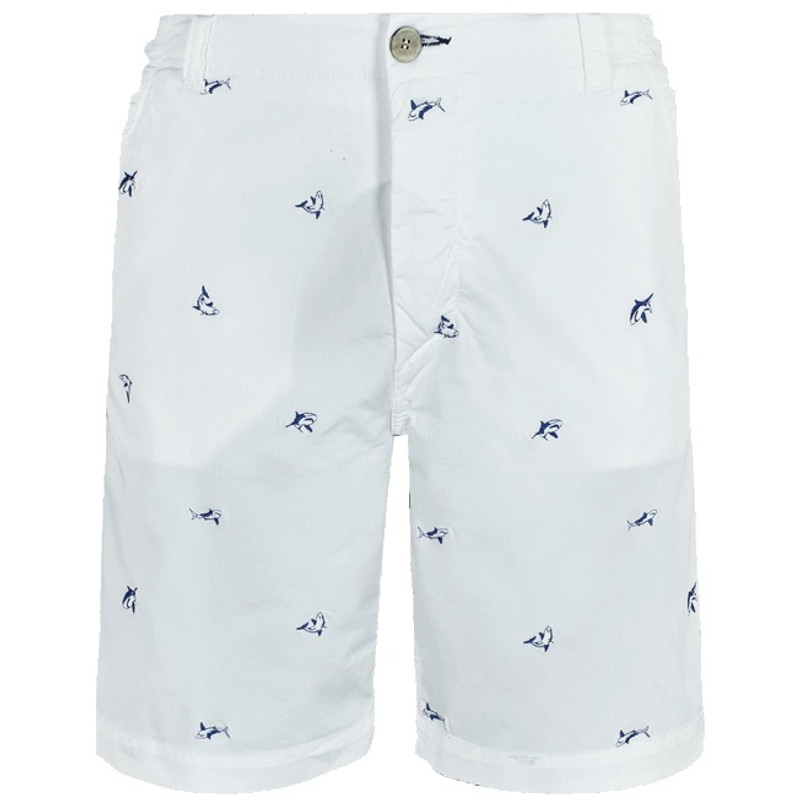 Men Chino embroidered Bermuda Shorts 2009 Les Requins 1