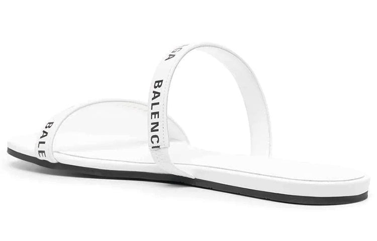 (WMNS) Balenciaga Round Sandals 'White Black' 694999WCAE19010 - 4