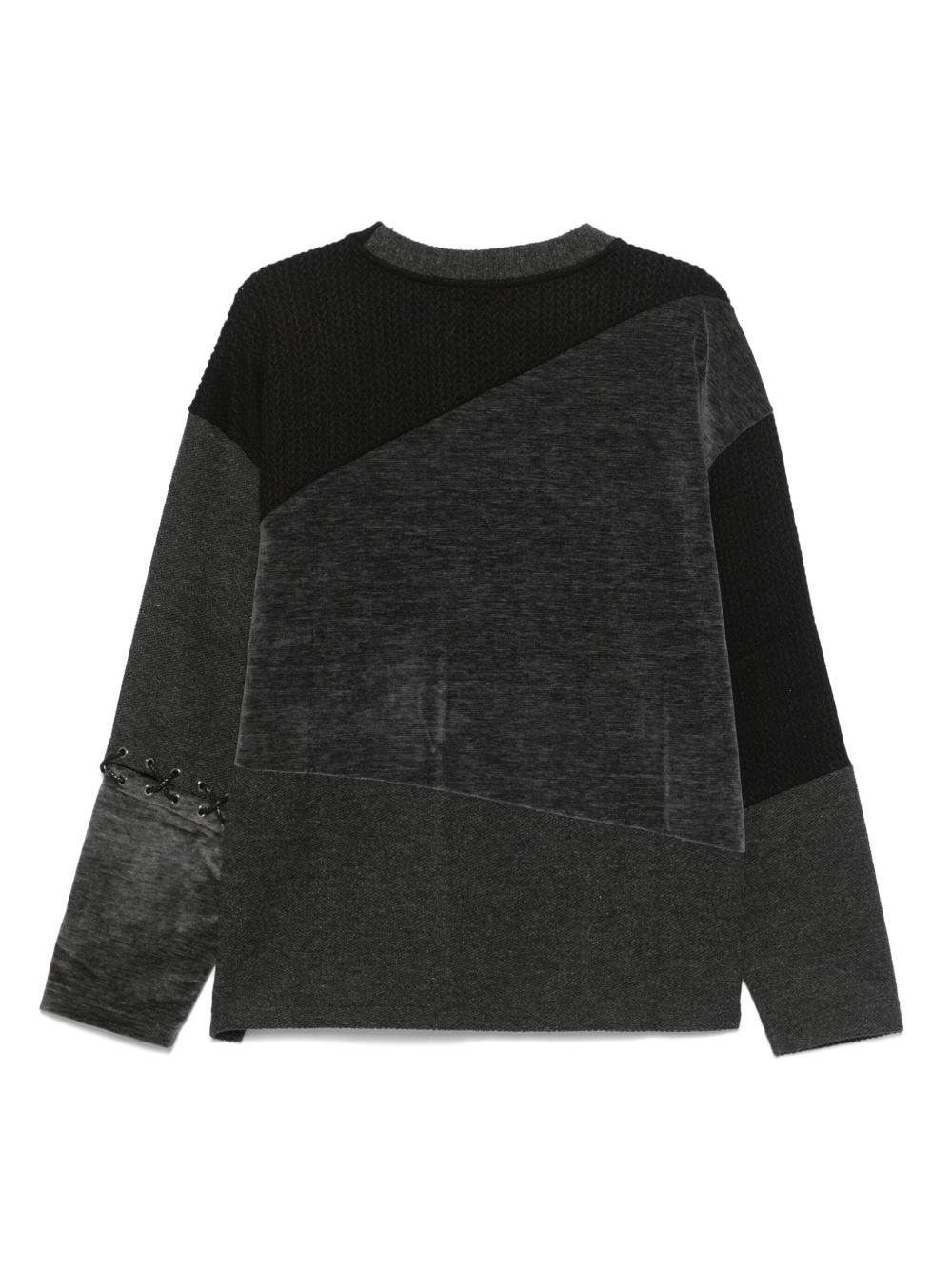 lace-up sweater - 2