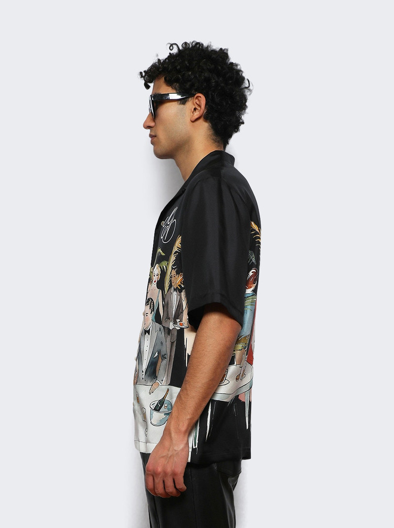 Bar Scene Bowling Shirt Black 3