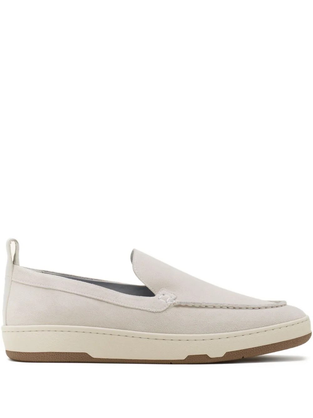 stitched panelled loafers - 1