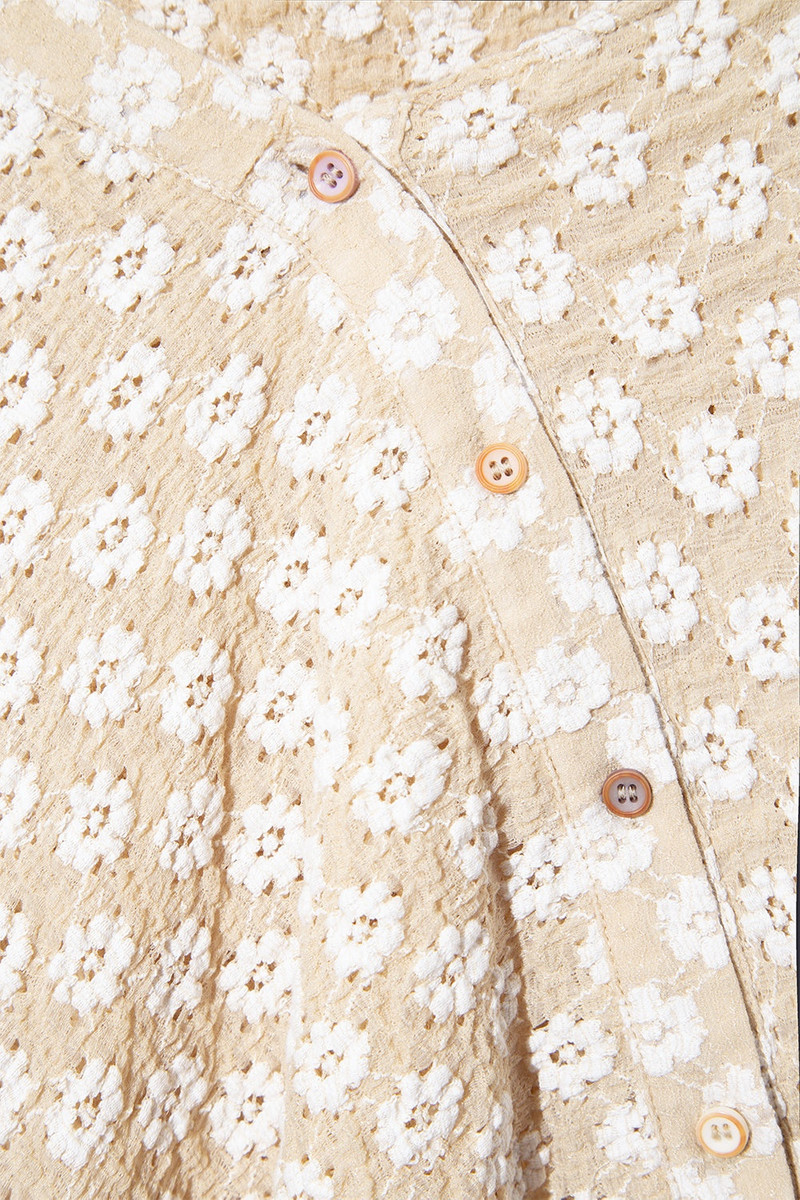 RUBI SKIRT BEIGE FLORAL LACE 5