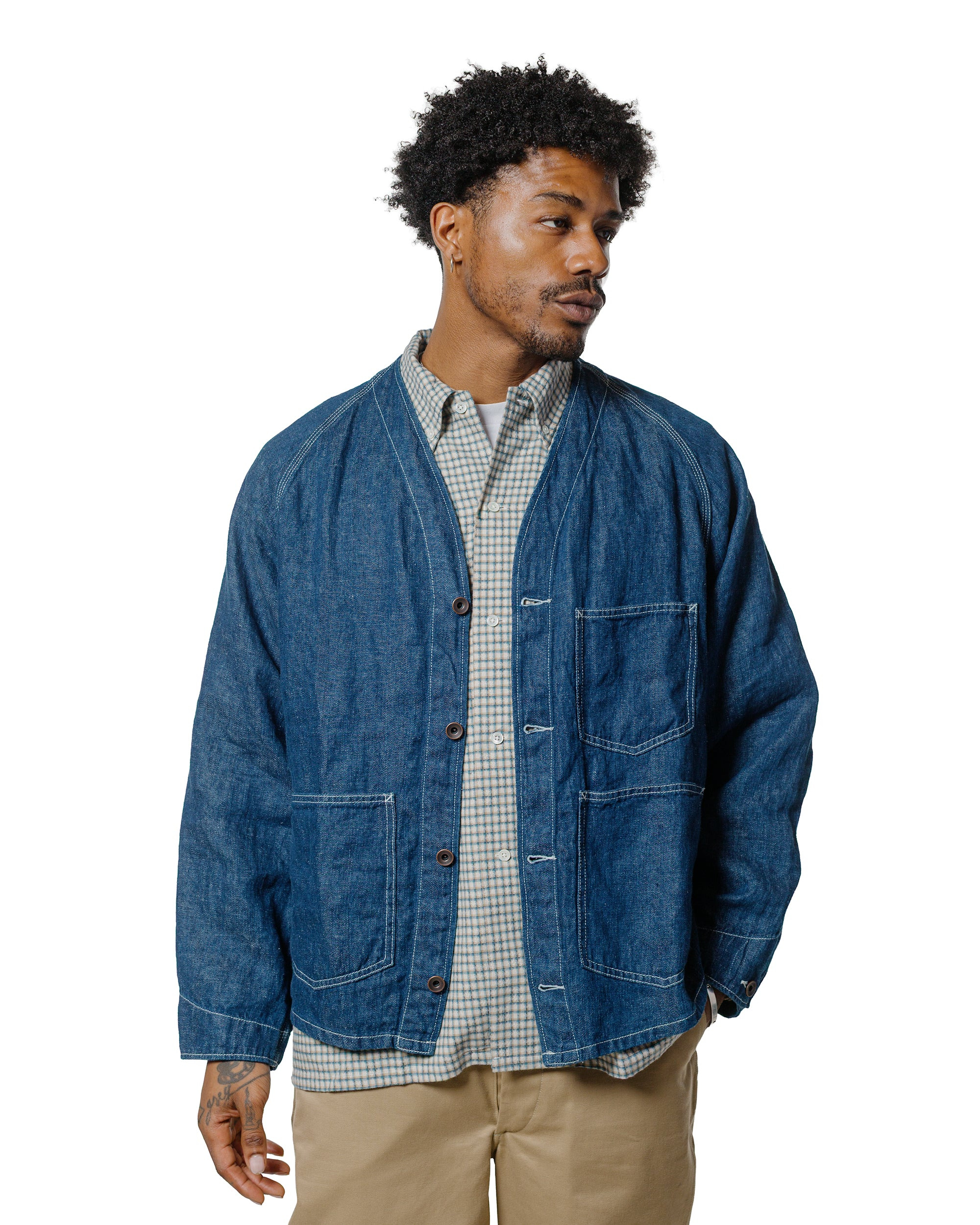 Engineer Jacket Twill Linen Indigo - 2