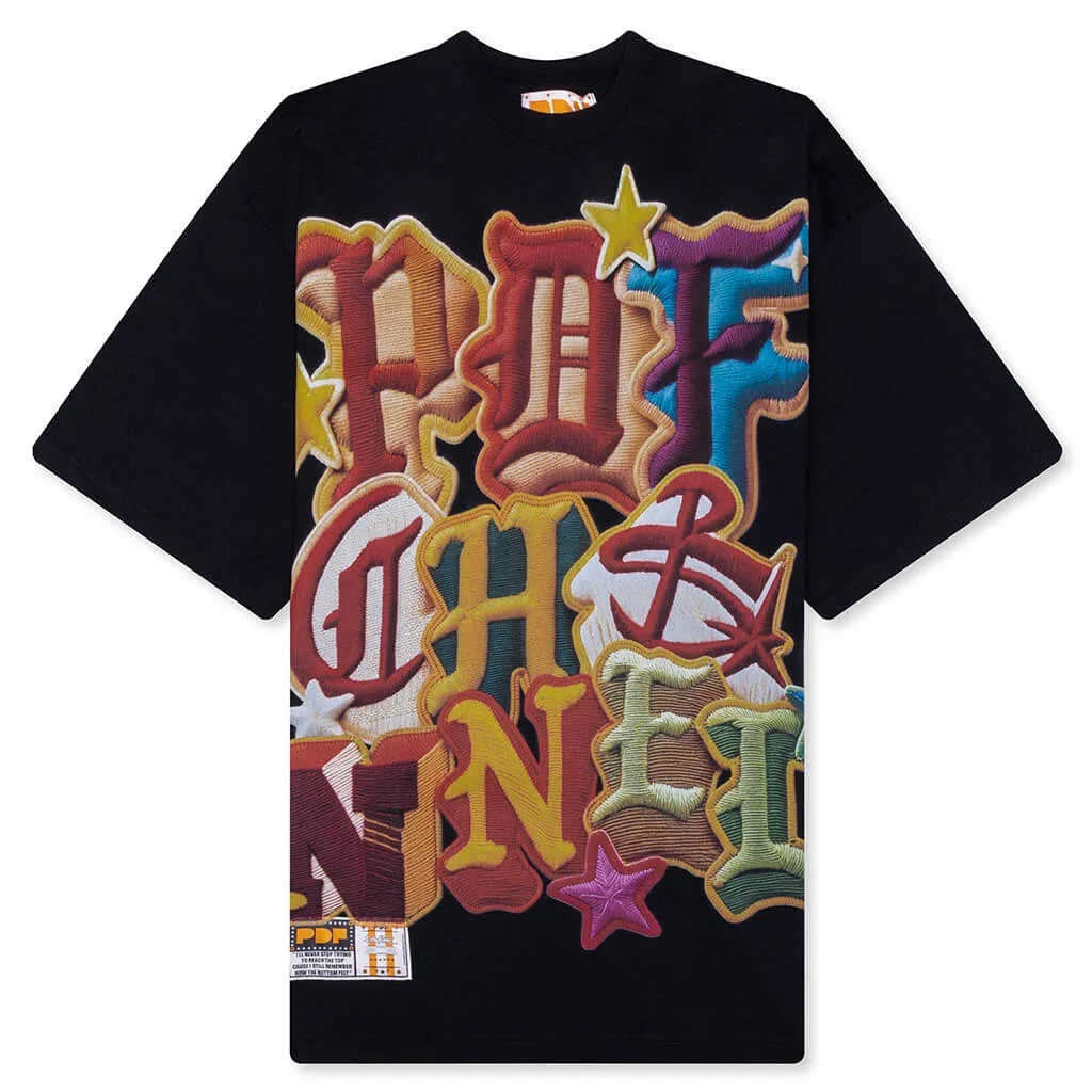 THE BOY PDF COLOR T-SHIRT - BLACK - 1