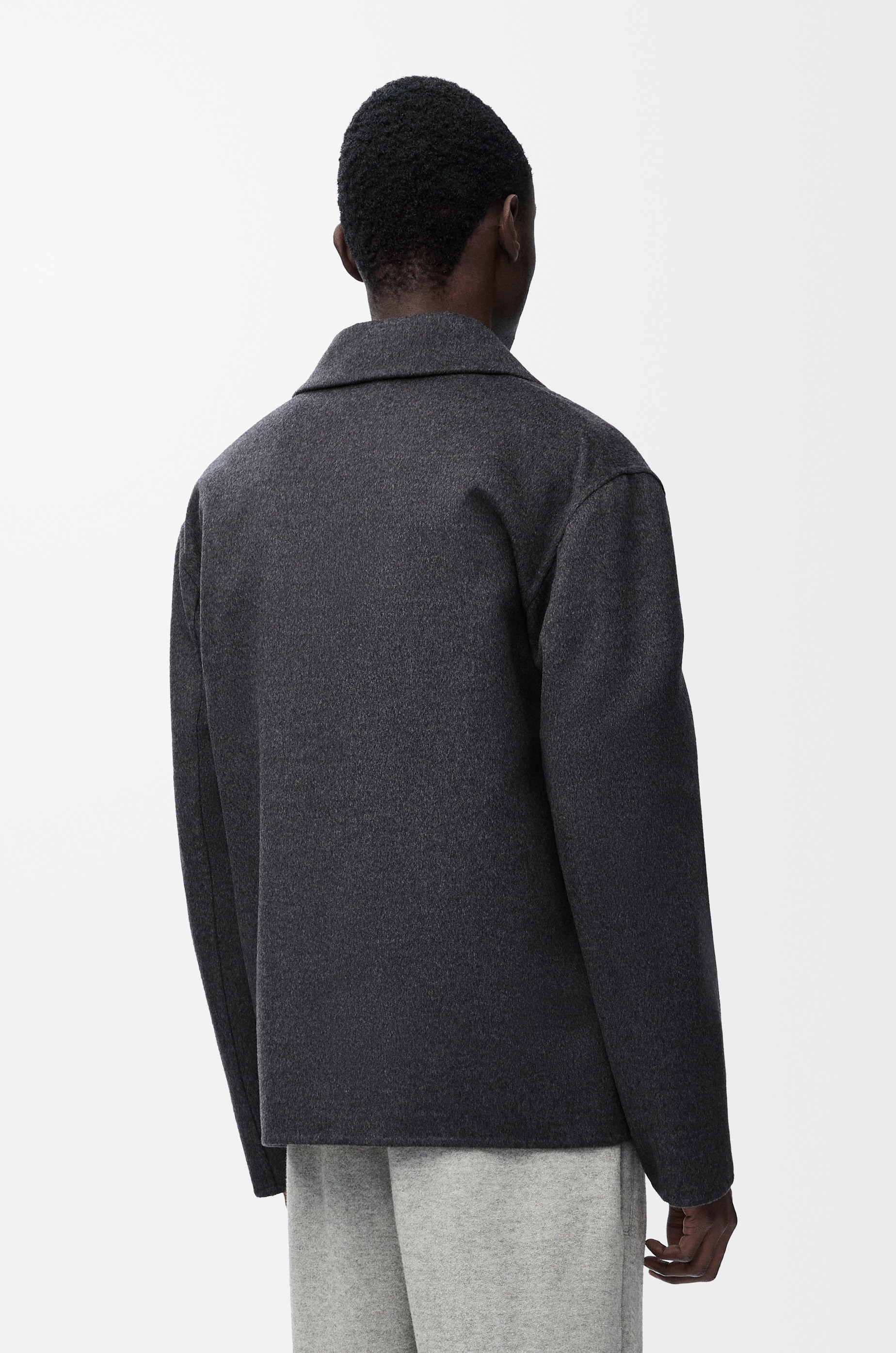 Workwear jacket in wool and cashmere - 4