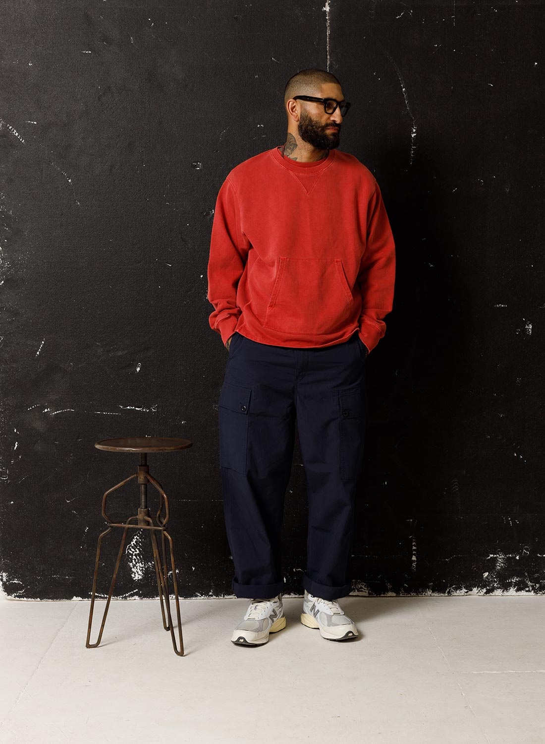 Dutch Pant in Black Navy - 2