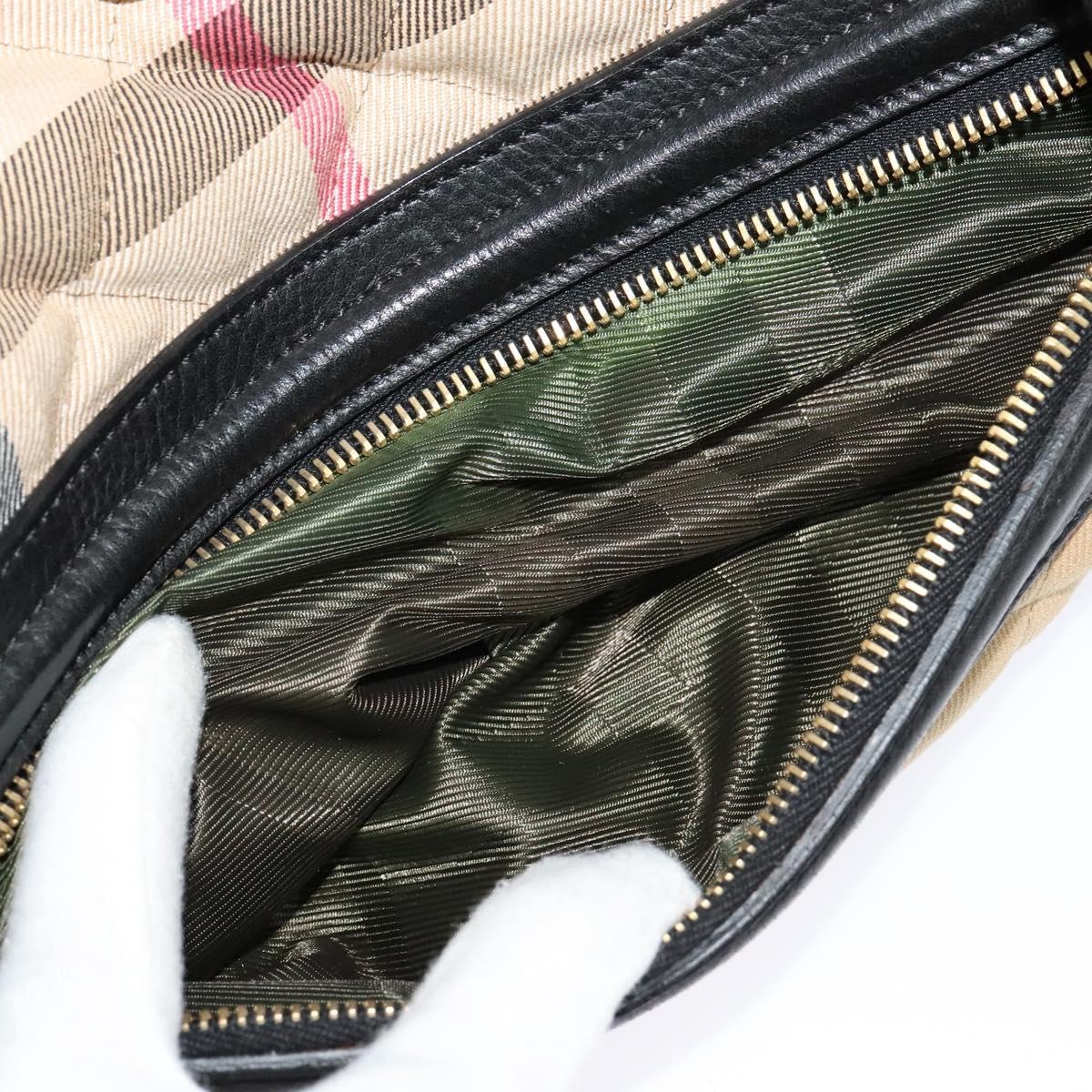Burberry Nova Check Hand Bag Canvas Beige - 11