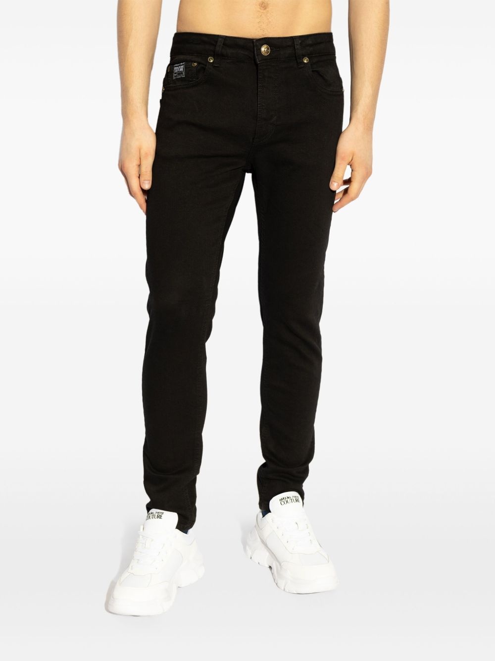 logo-patch jeans - 3