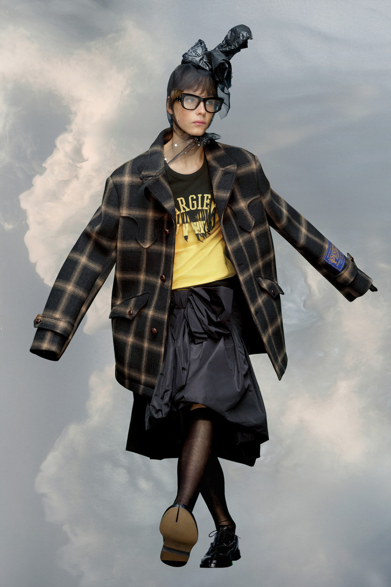 Maison Margiela Pendleton peacoat outlook