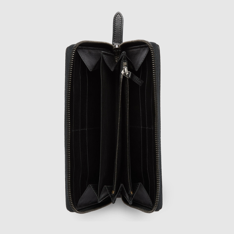 GUCCI GG Emblem zip around wallet outlook