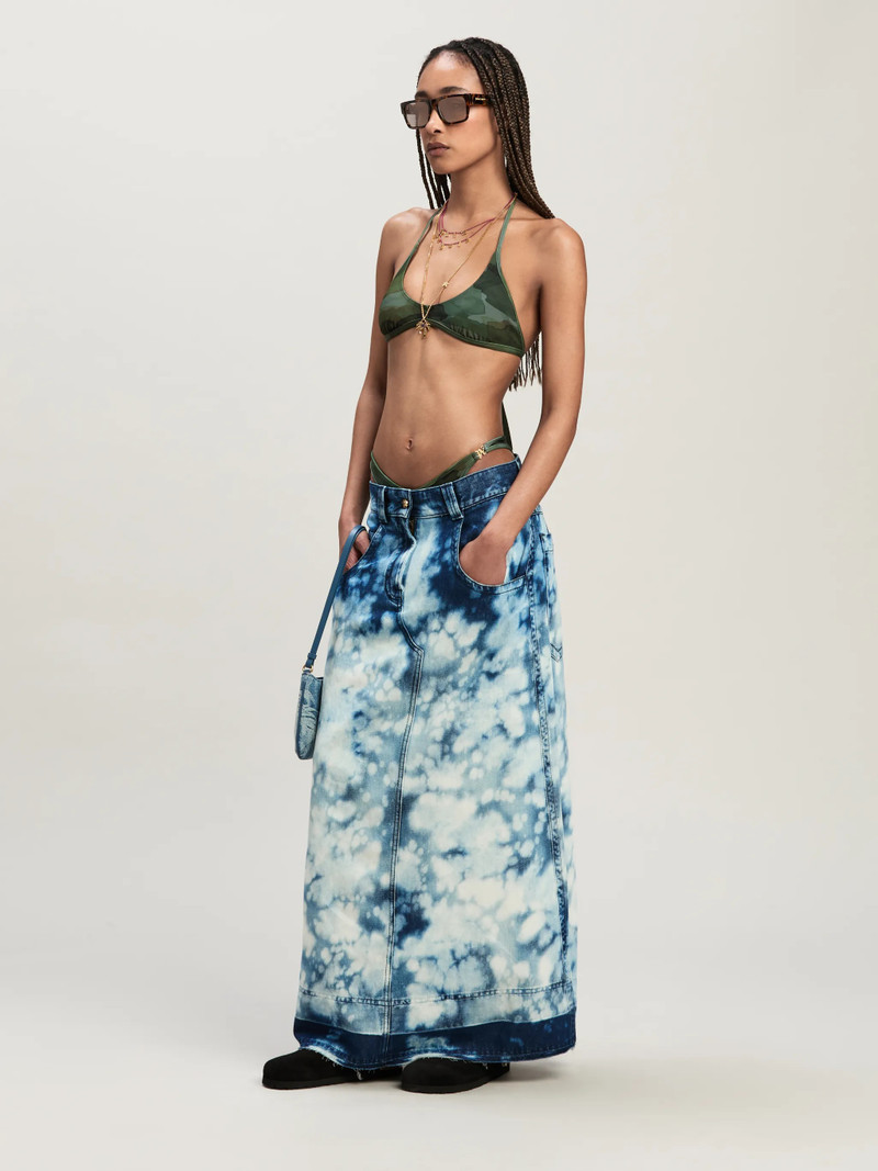 Palm Angels Camo cossover bikini top outlook
