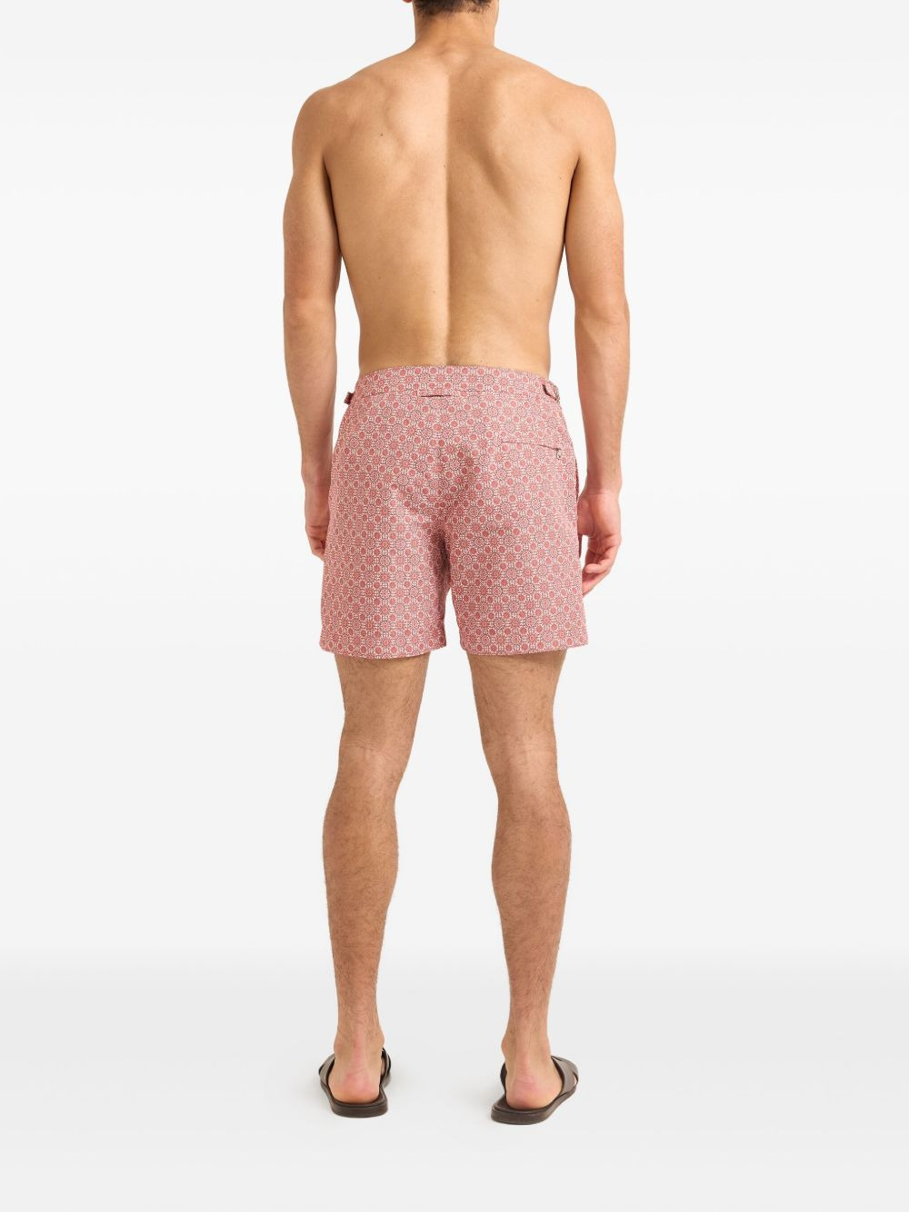 Bulldog geometric-pattern swim shorts - 3
