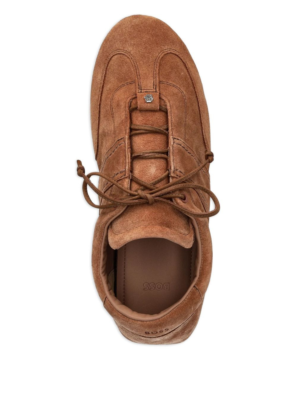 Roxanne lace-up suede trainers - 3