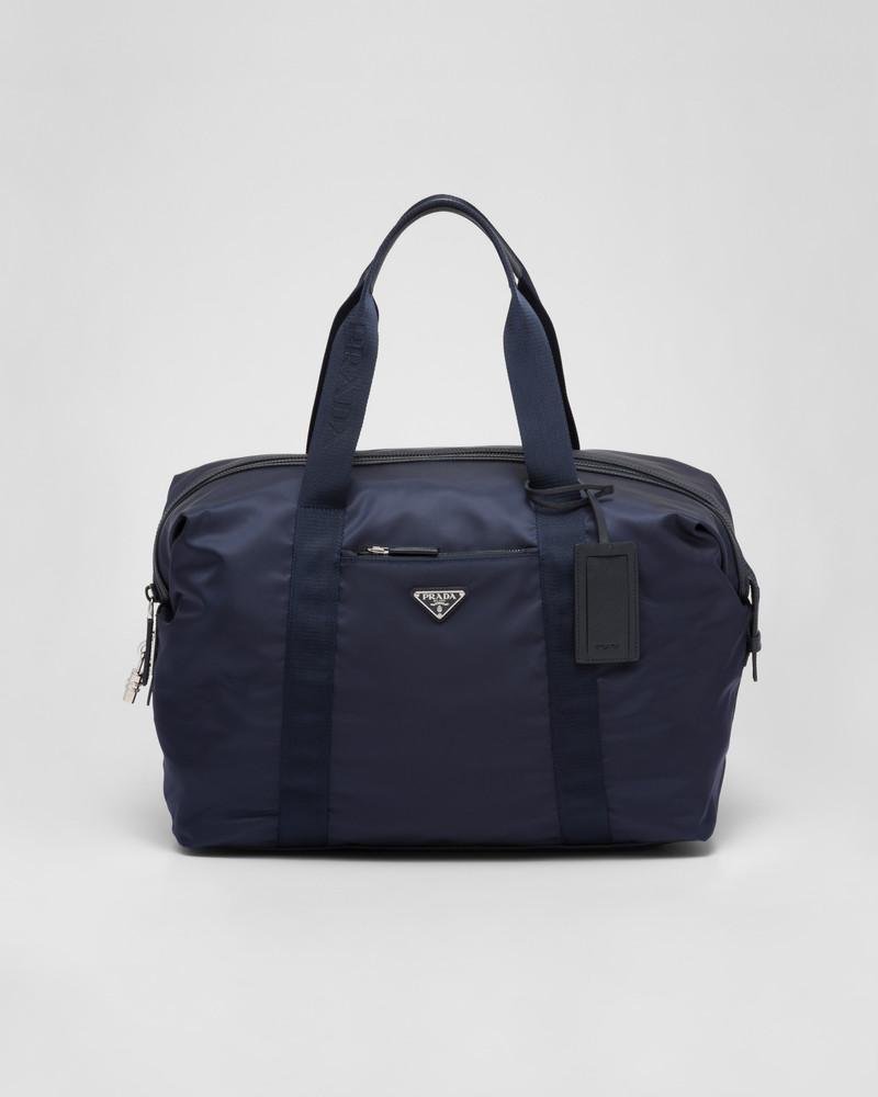 Re-Nylon and Saffiano leather duffle bag 1