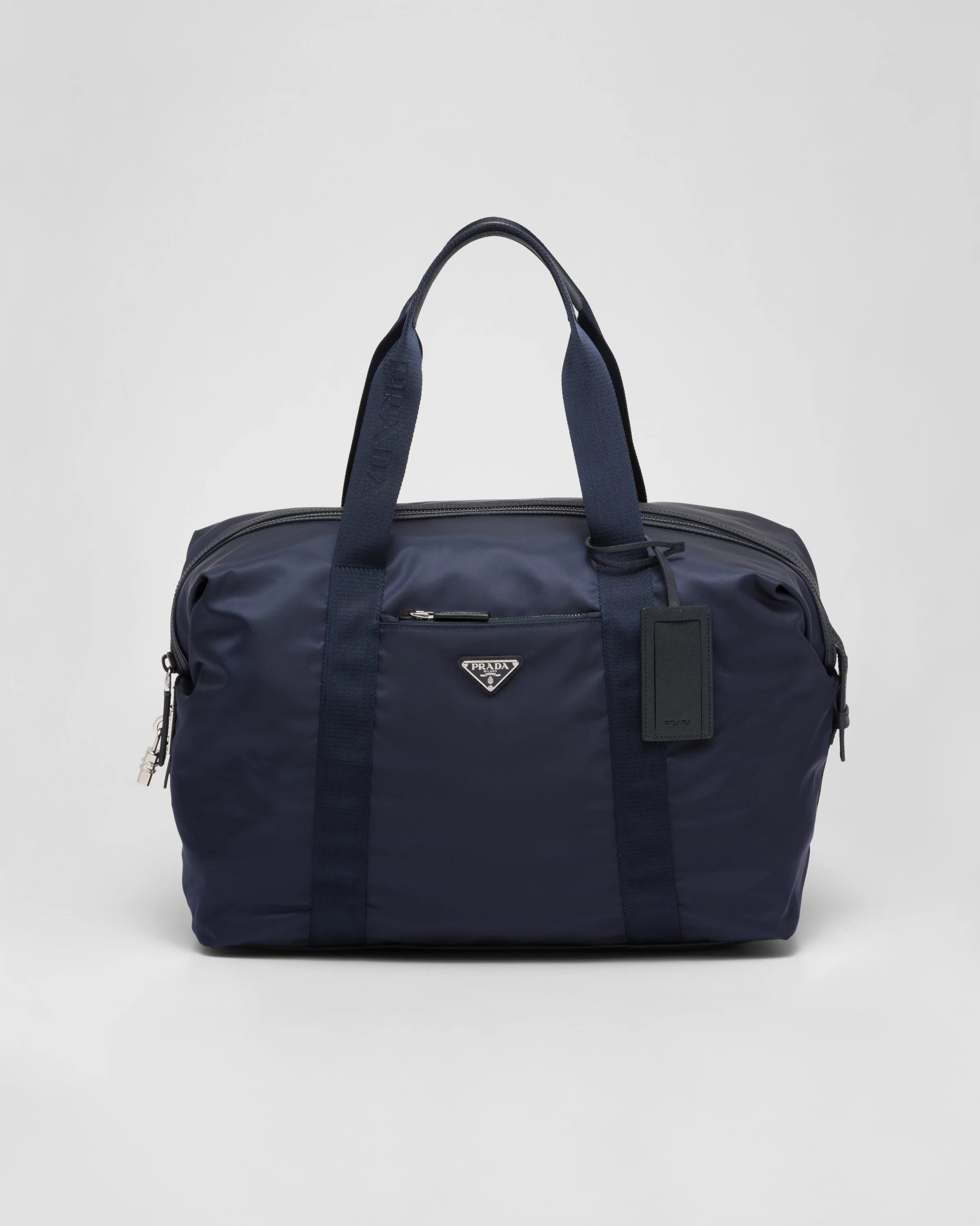 Re-Nylon and Saffiano leather duffle bag - 1