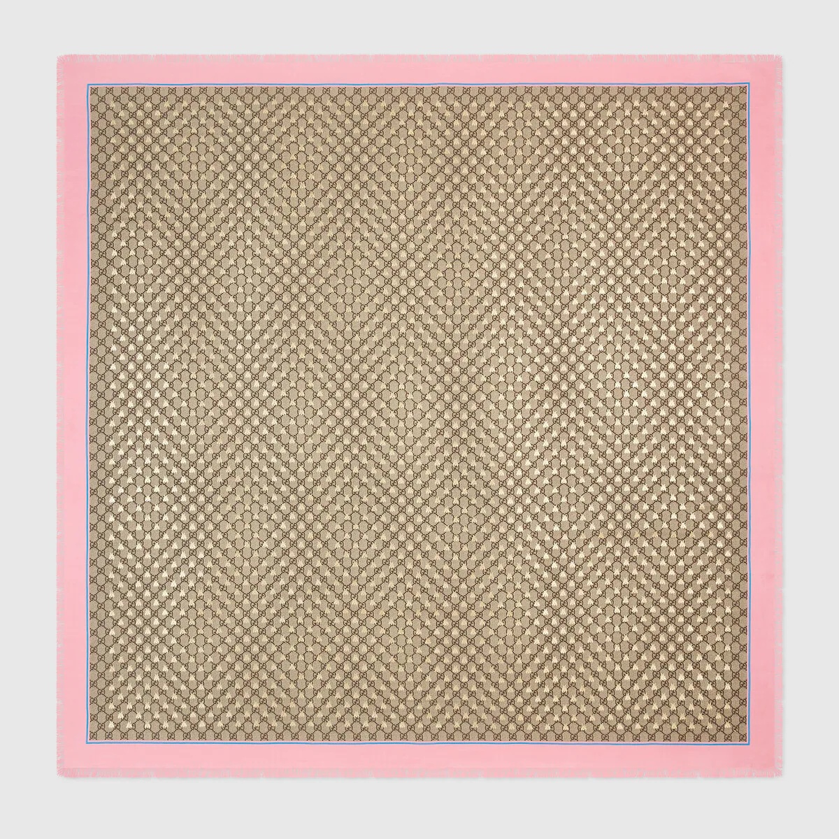 Modal silk shawl with GG bees motif - 1