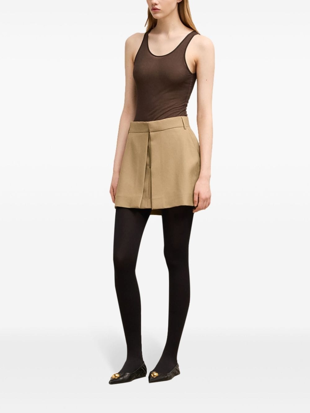 panelled mini skirt - 3