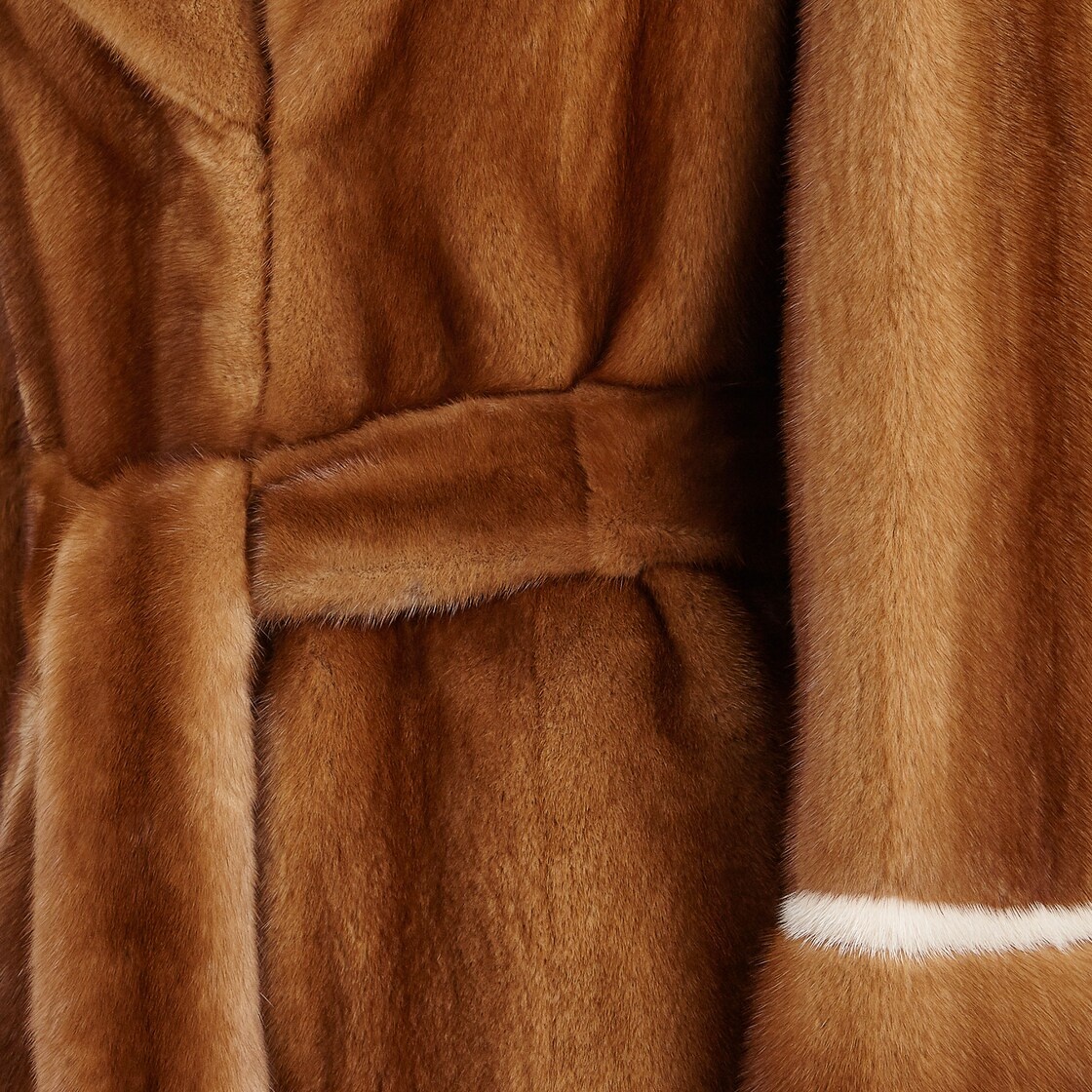 Brown mink coat - 3