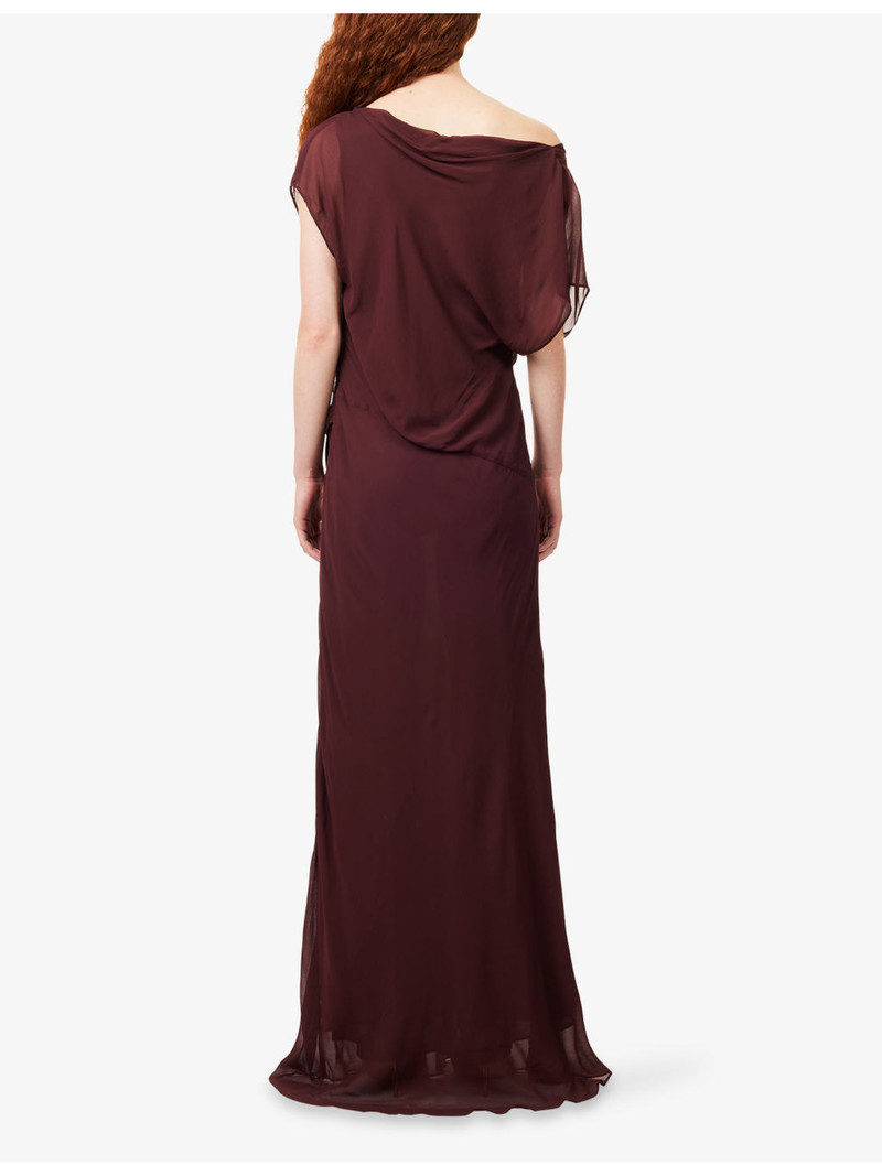 Amanda Drape Woven Maxi Dress 4