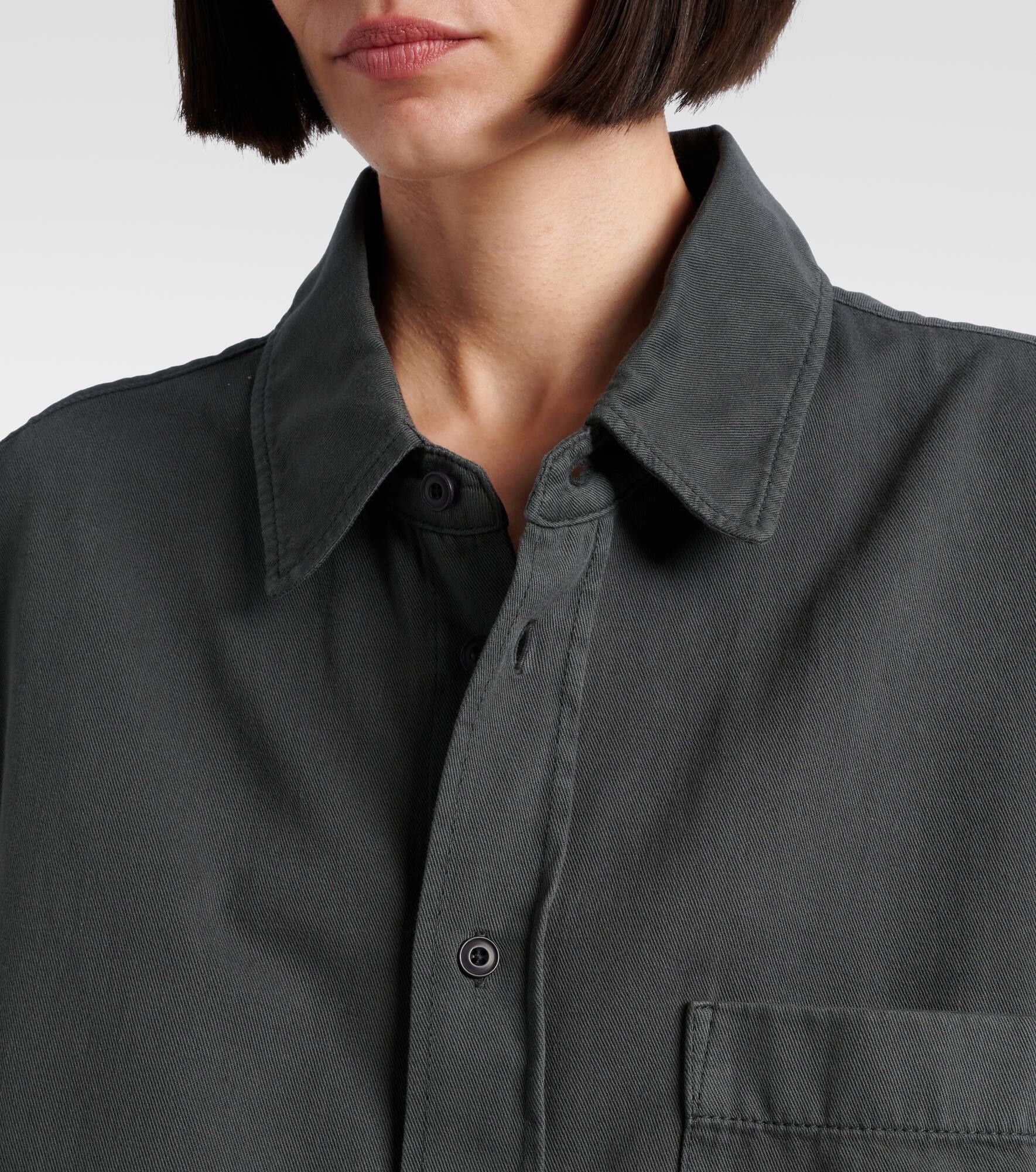 Oversized denim shirt - 4
