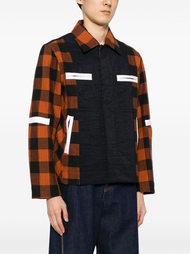 check-pattern cotton jacket 3