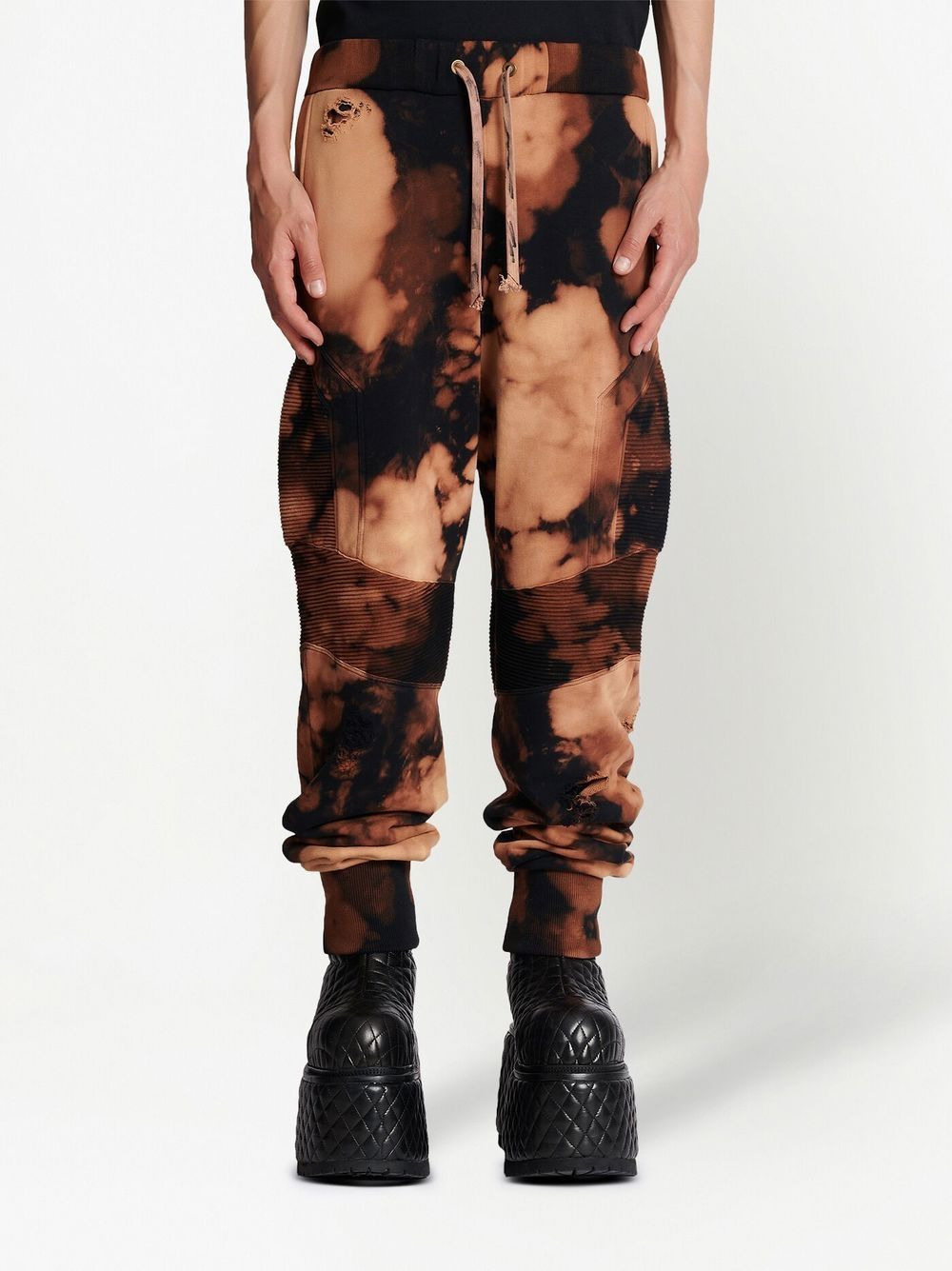 tie-dye print track pants - 3