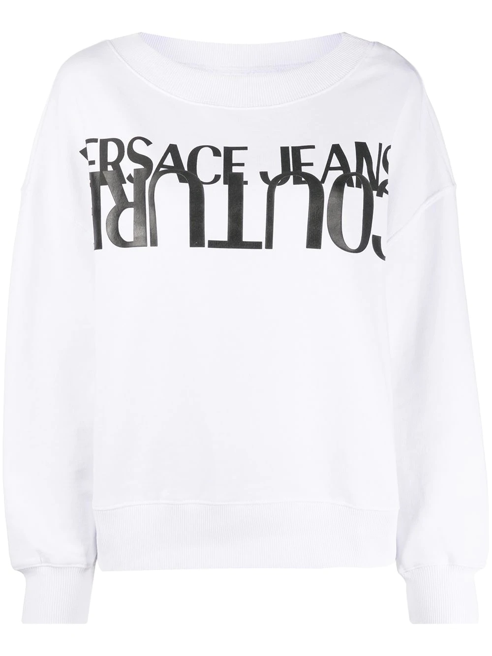 logo print sweatshirt - 1