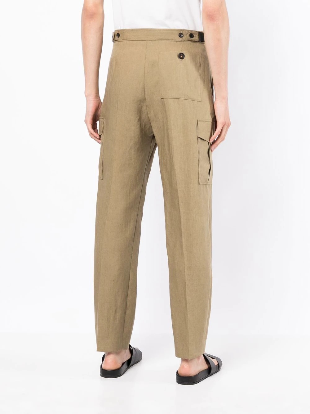 straight-leg cargo trousers - 4