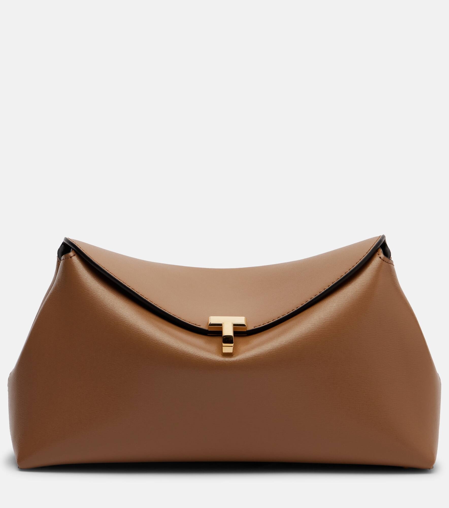 T-Lock Small leather clutch - 1