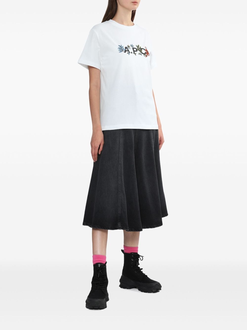 logo-print T-shirt - 2