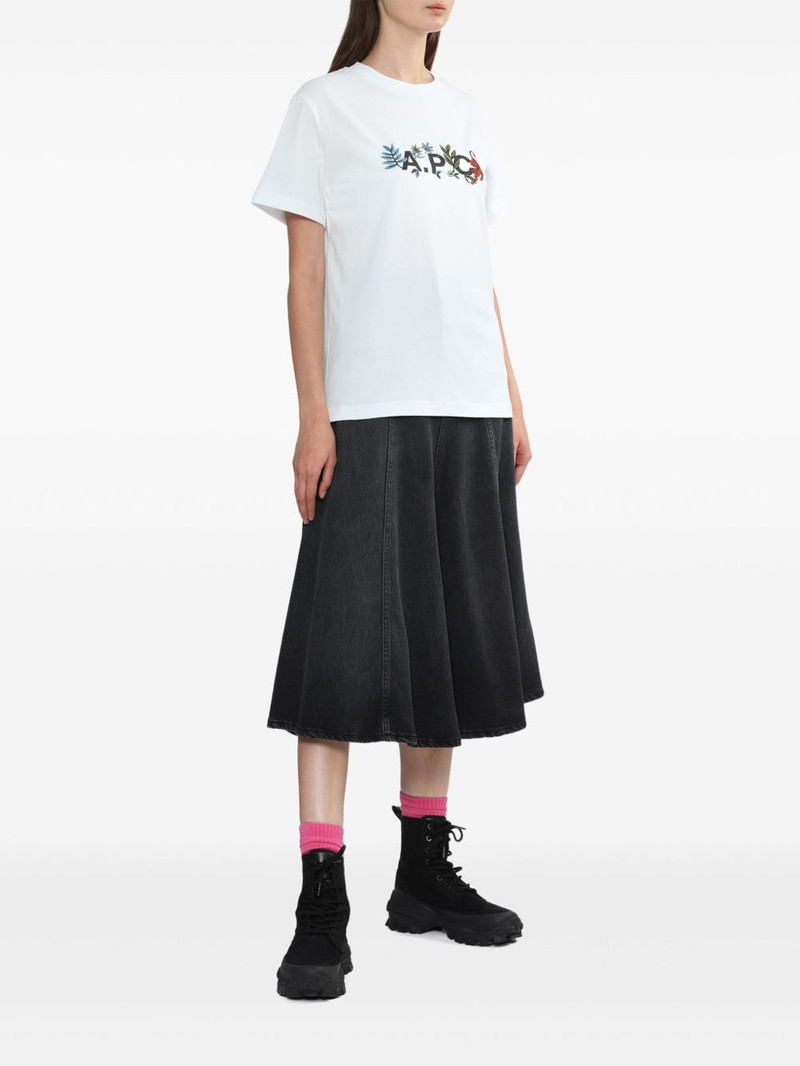 A.P.C. logo-print T-shirt outlook