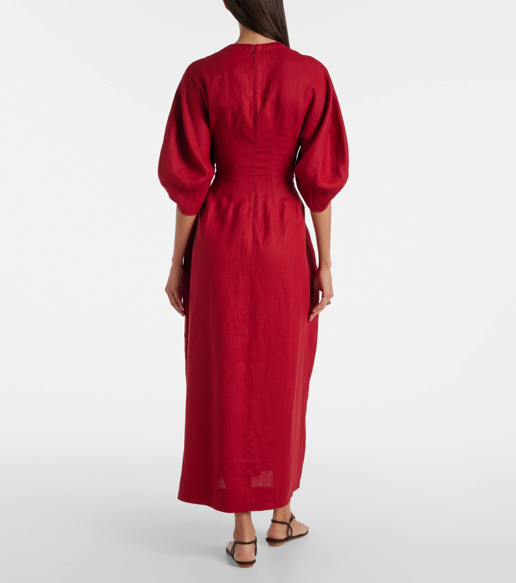 Soleil linen maxi dress - 3