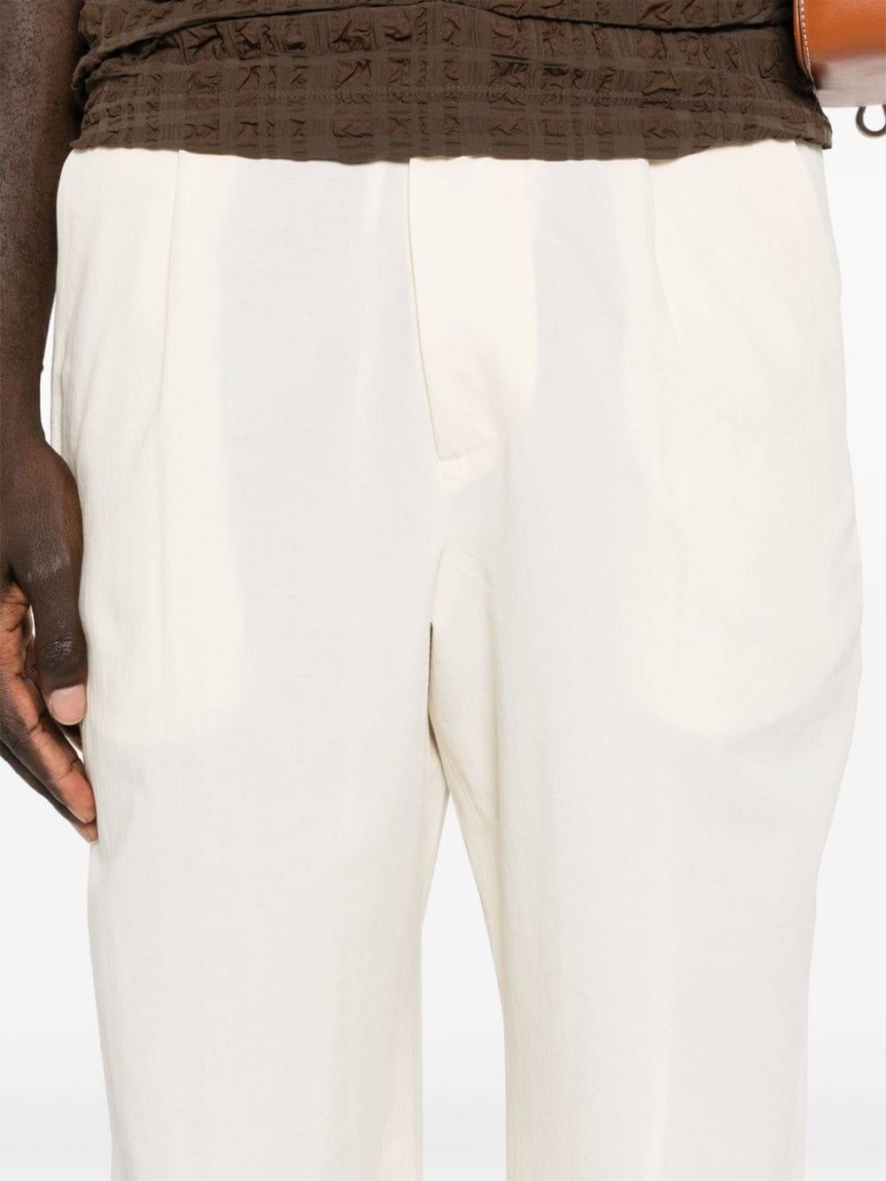 pleat-detail trousers - 5